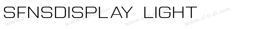 SFNSDisplay Light字体转换